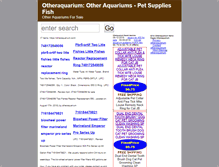 Tablet Screenshot of otheraquarium.com